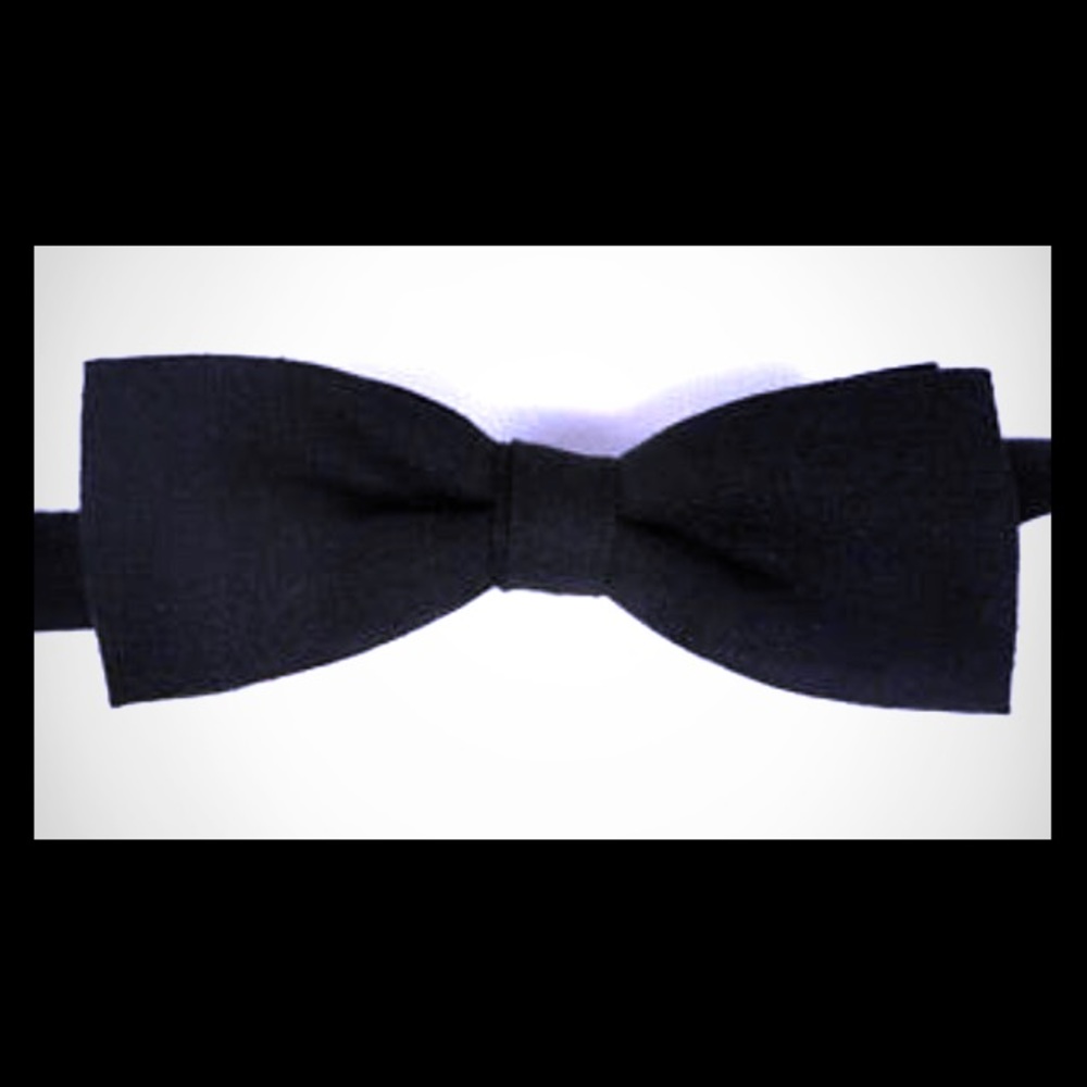 Vintage 1950's-1960's black bow tie